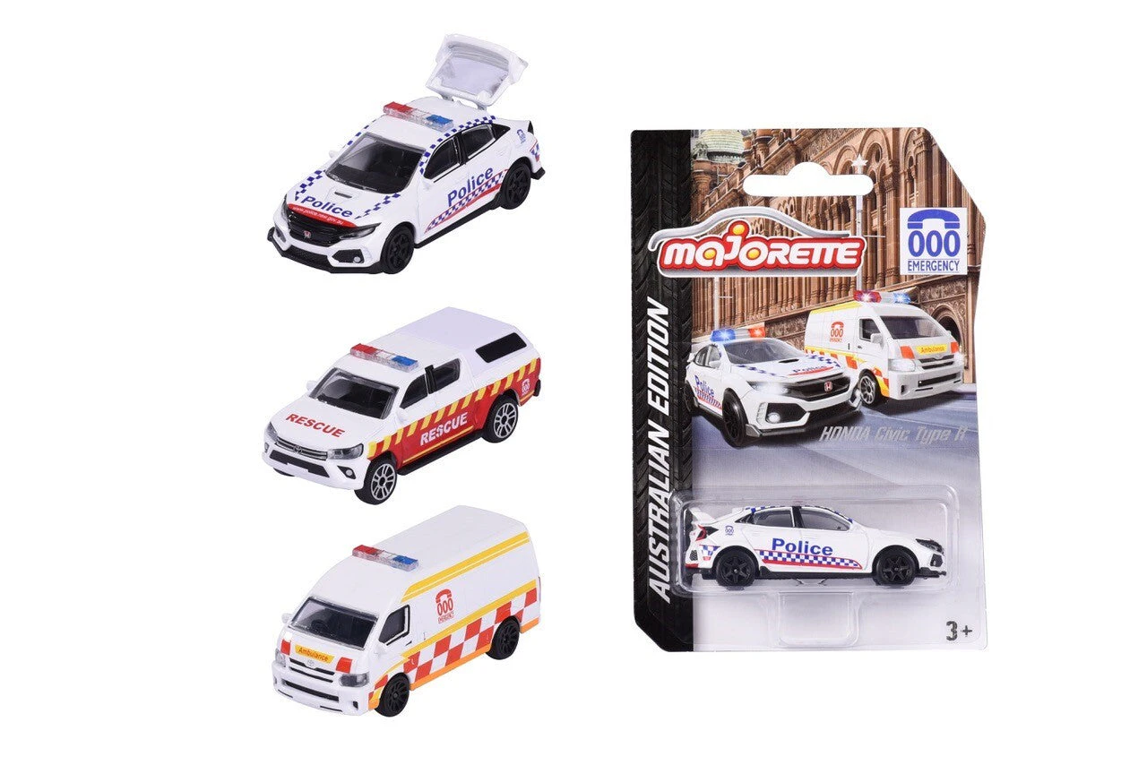 Majorette Australian Edition Triple Zero Series Assorted