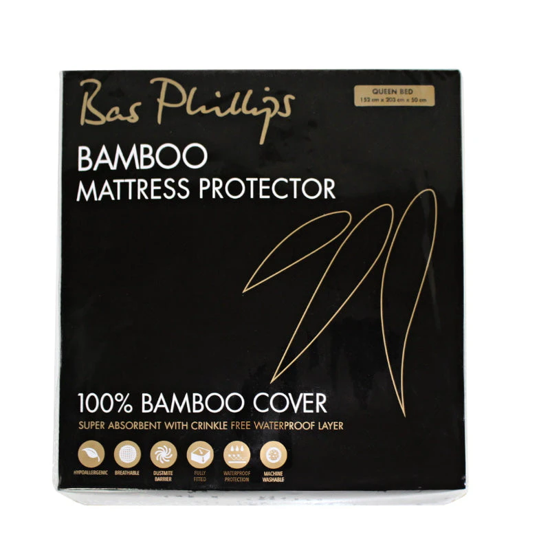 Bamboo Waterproof Mattress Protector - King Single