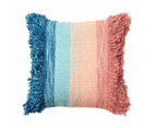 Accessorize Layne Filled Square Cushion 45cm x 45cm - Blue Pink