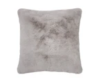 Bambury Frida Faux Fur Square Cushion - Dove