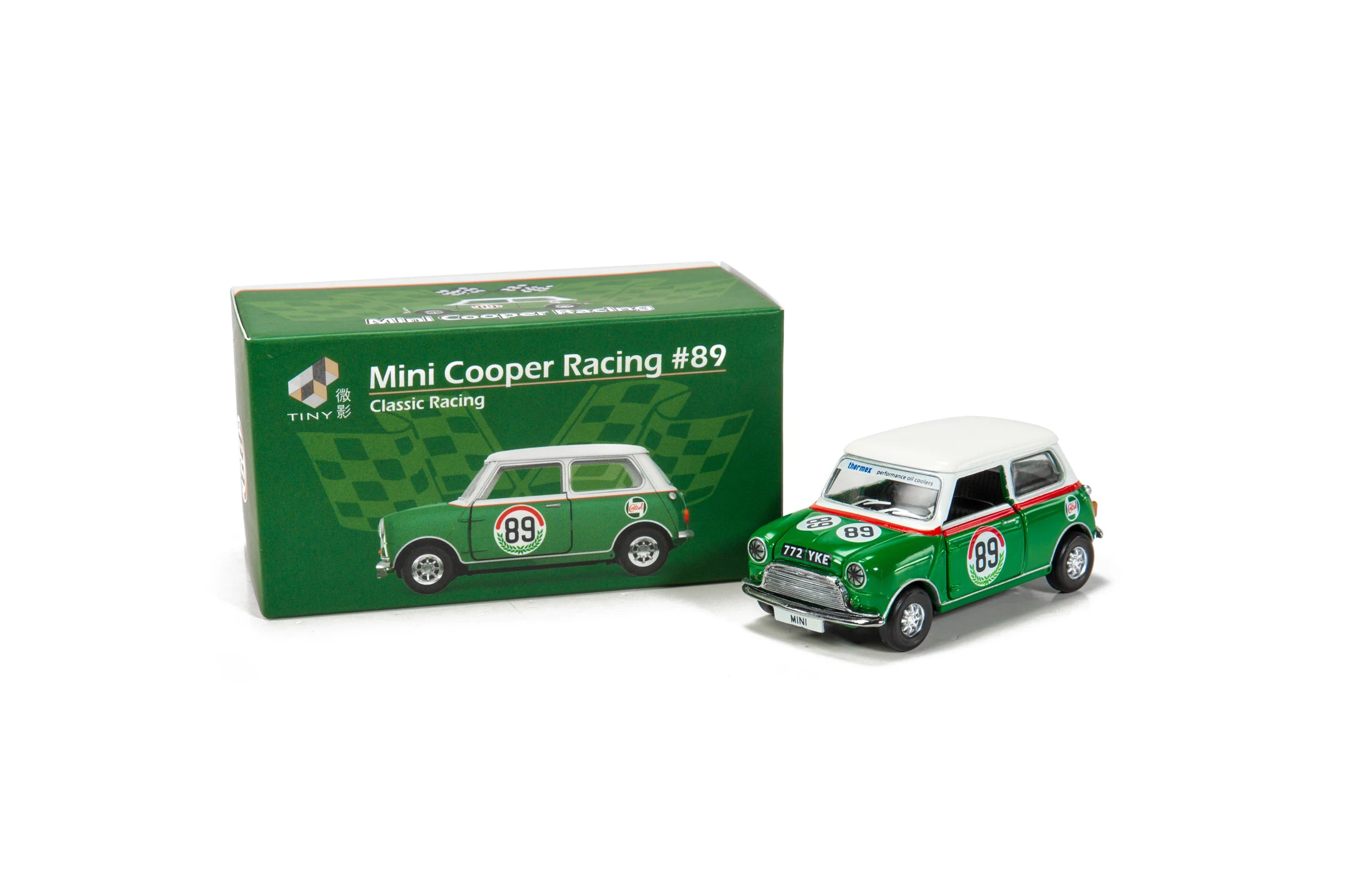 Tiny City Die Cast Model Car – Mini Cooper Racing #89