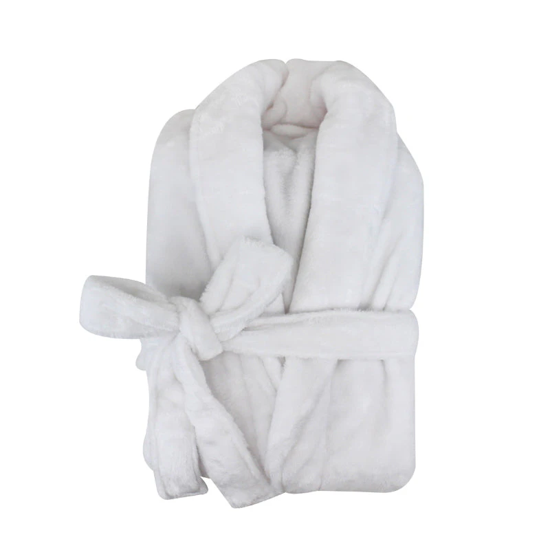 Odyssey Living Silk Touch Bathrobe - White