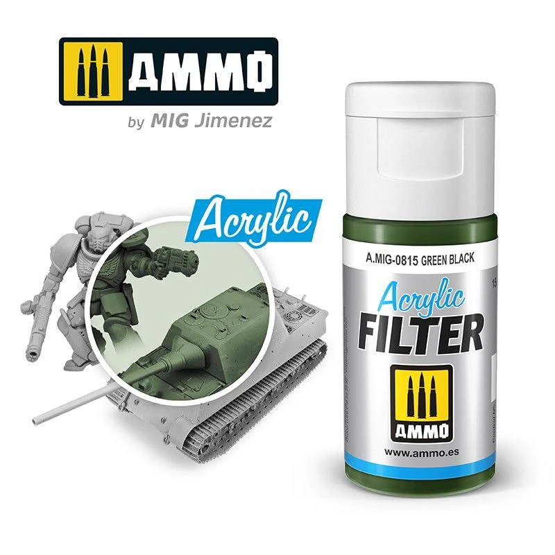 Lc Ammo By Mig Acrylic Filter Green Black