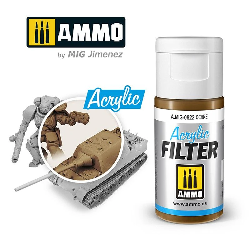 Lc Ammo By Mig Acrylic Filter Ochre