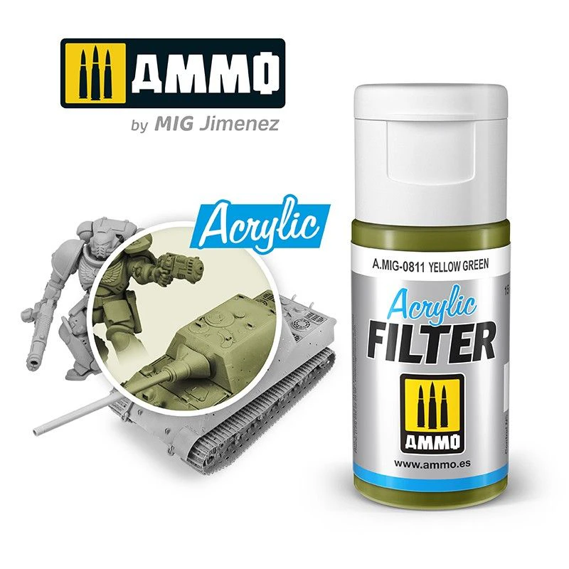 Lc Ammo By Mig Acrylic Filter Yellow Green