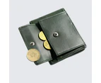 Yamba Wallet I Green Vegan Leather Slim Bifold Wallet With Money Clip And Coin Pocket For Men