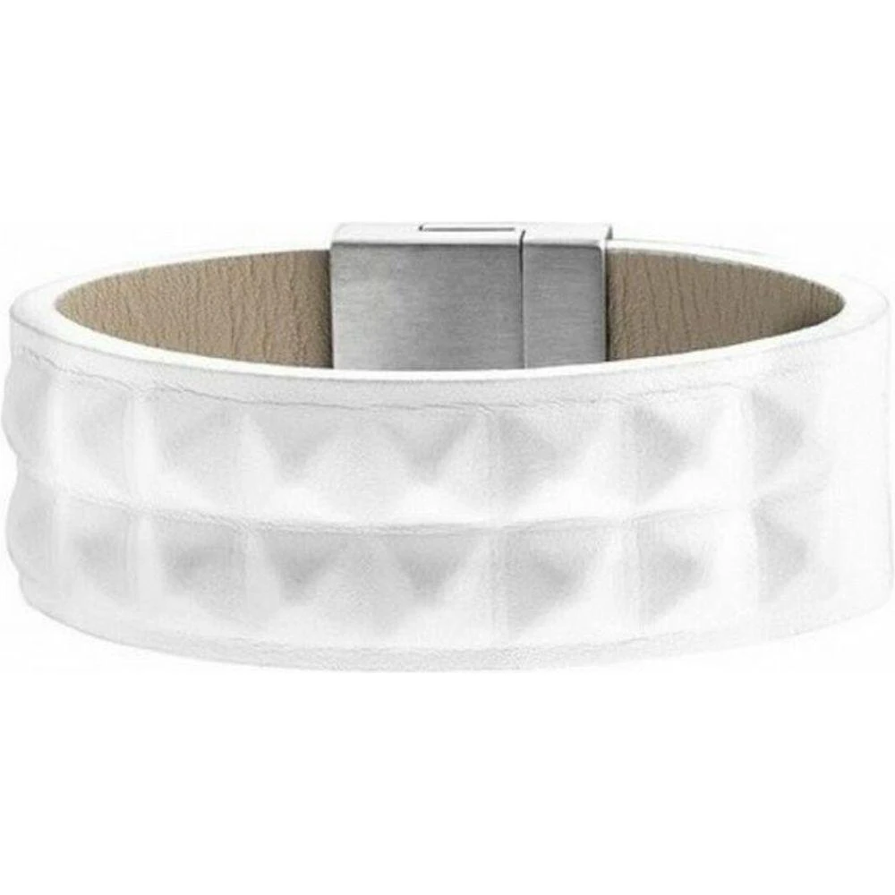 Police Men's White Leather Bracelet Pj24411blw 01 L