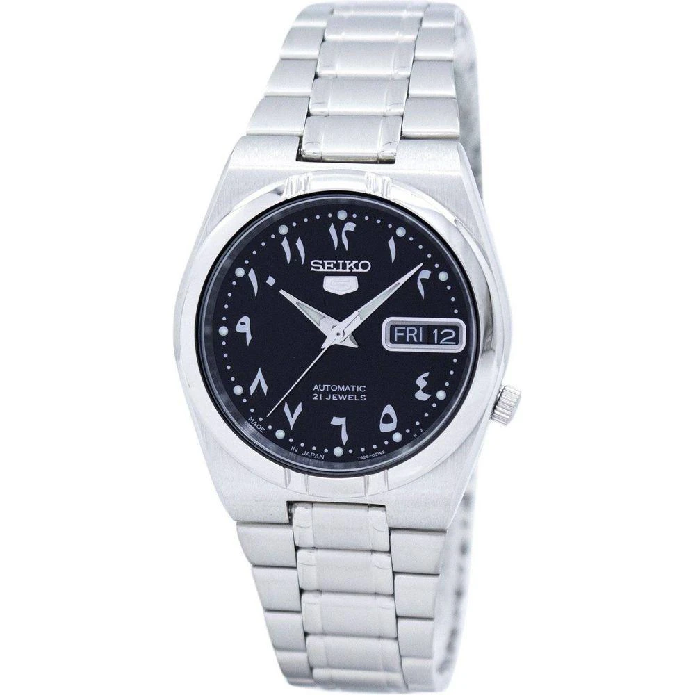 Seiko 5 Automatic Snk063j5 Unisex Stainless Steel Watch Japan Made, Black Dial