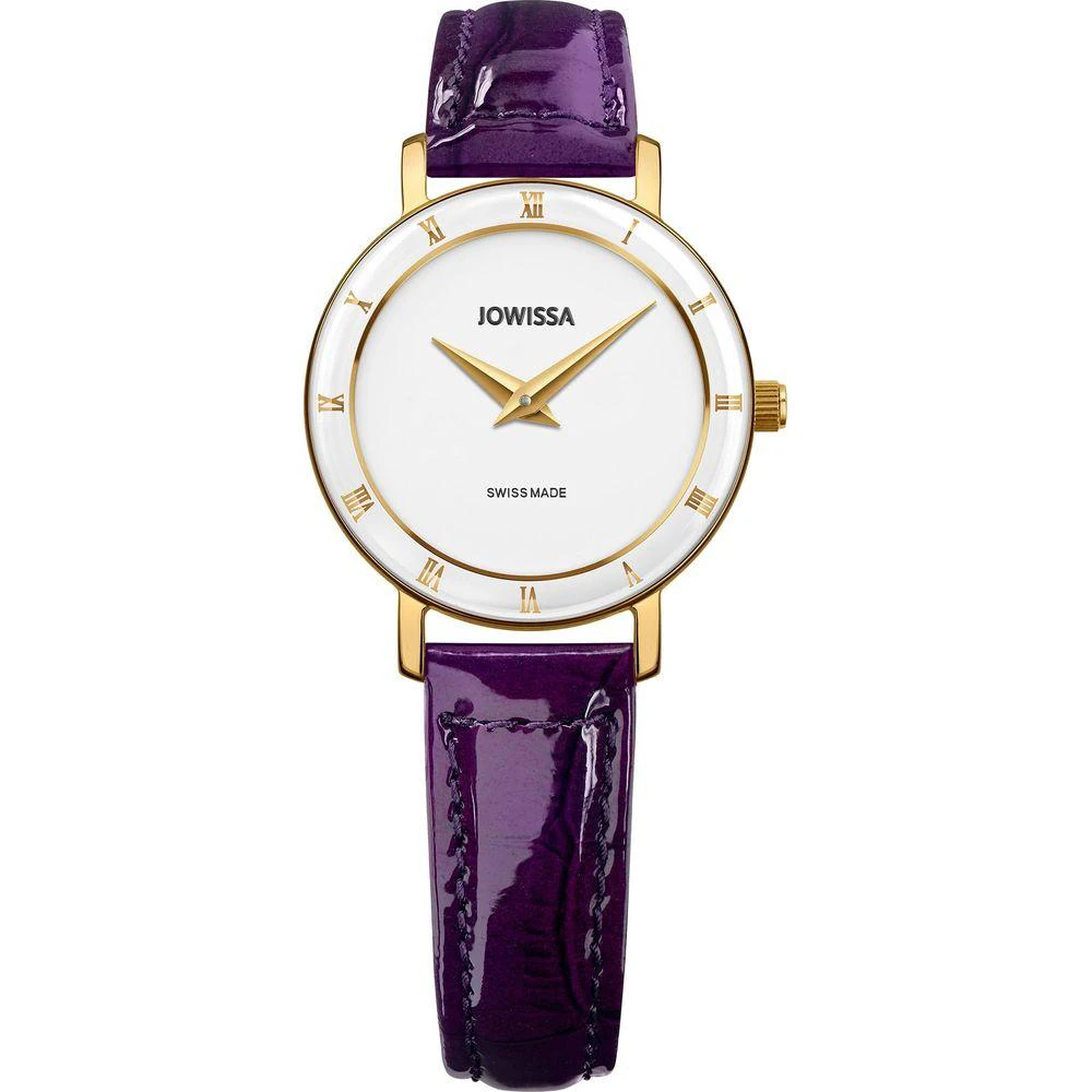 Roma Swiss Ladies Watch J2.279.s Elegant Gold And Purple Minimalist Timepiece For Women