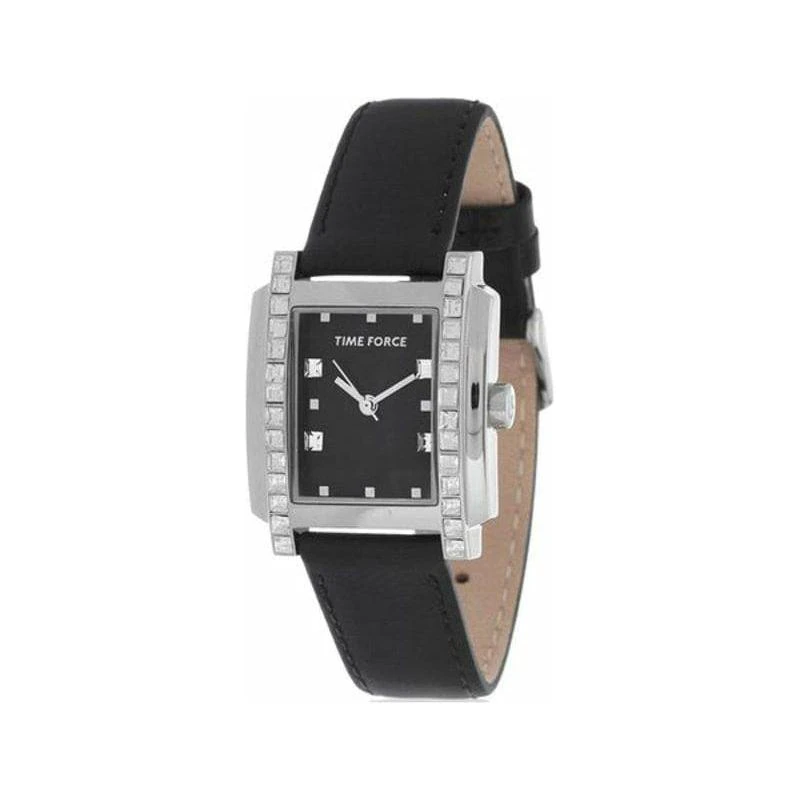 Timeless Elegance: Black Leather Strap For Ladies' Watch 25mm