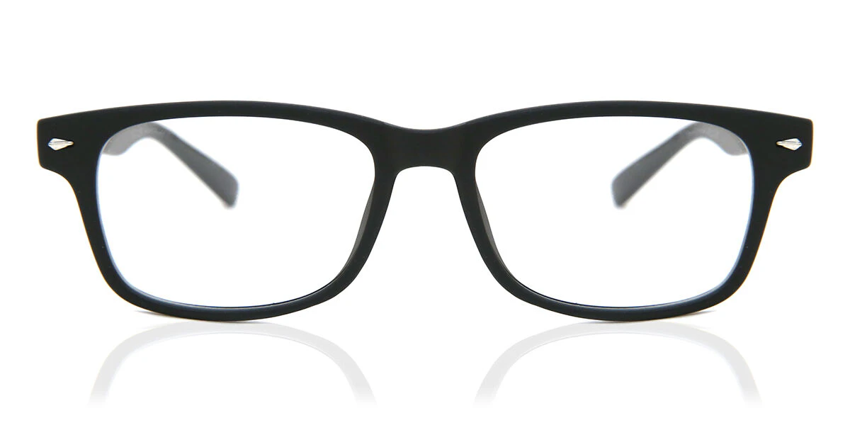 SmartBuy Collection Quinn  Rectangle Eyeglasses Plastic Black