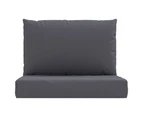 vidaXL Pallet Cushions 2 pcs Anthracite Oxford Fabric