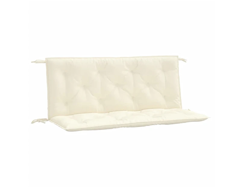 vidaXL Garden Bench Cushions 2pcs Cream White 120x50x7cm Oxford Fabric