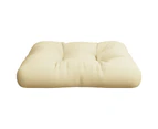 vidaXL Pallet Cushion Cream 60x60x12 cm Fabric