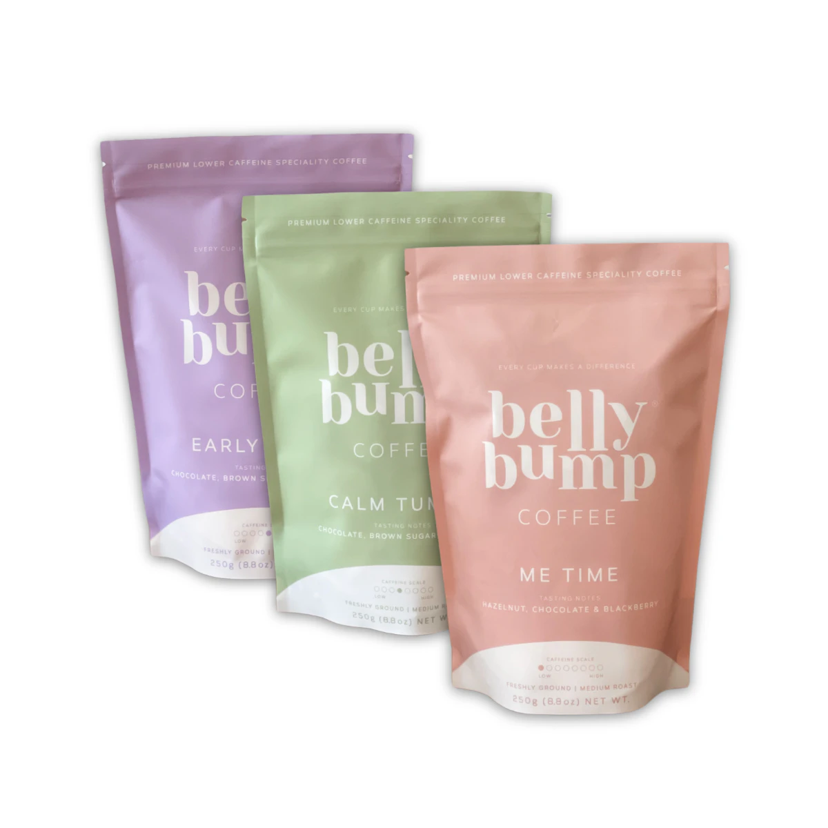 BellyBump Coffee® The Collection 3 x 250g Whole Bean