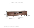 Cooper & Co. Norquay 180cm TV Unit Walnut