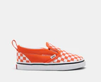 Vans Toddler Classic Slip-On V Sneakers - Colour Theory Checkerboard Golden Glow