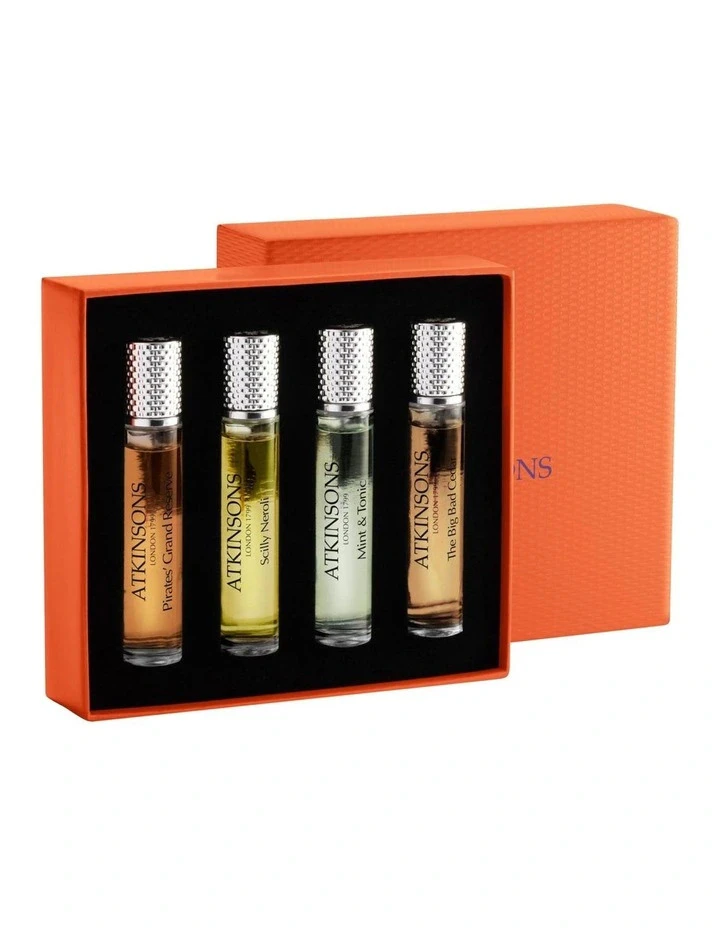 Atkinsons The Gems of the Empire 4 X 10ml Perfume Travel Gift Set