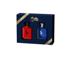 Ralph Lauren World Of Polo Red & Blue EDT 15ml 2 Piece Gift Set