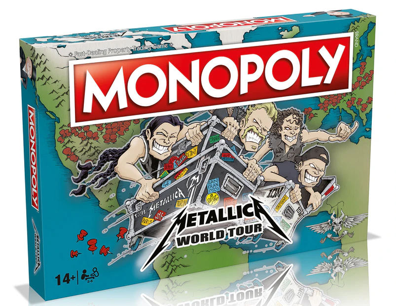 Monopoly Metallica World Tour Edition Board Game