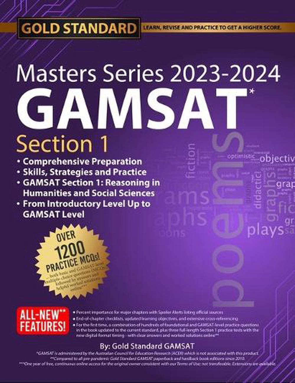 2023-2024 Masters Series GAMSAT Section 1 Preparation by Gold Standard