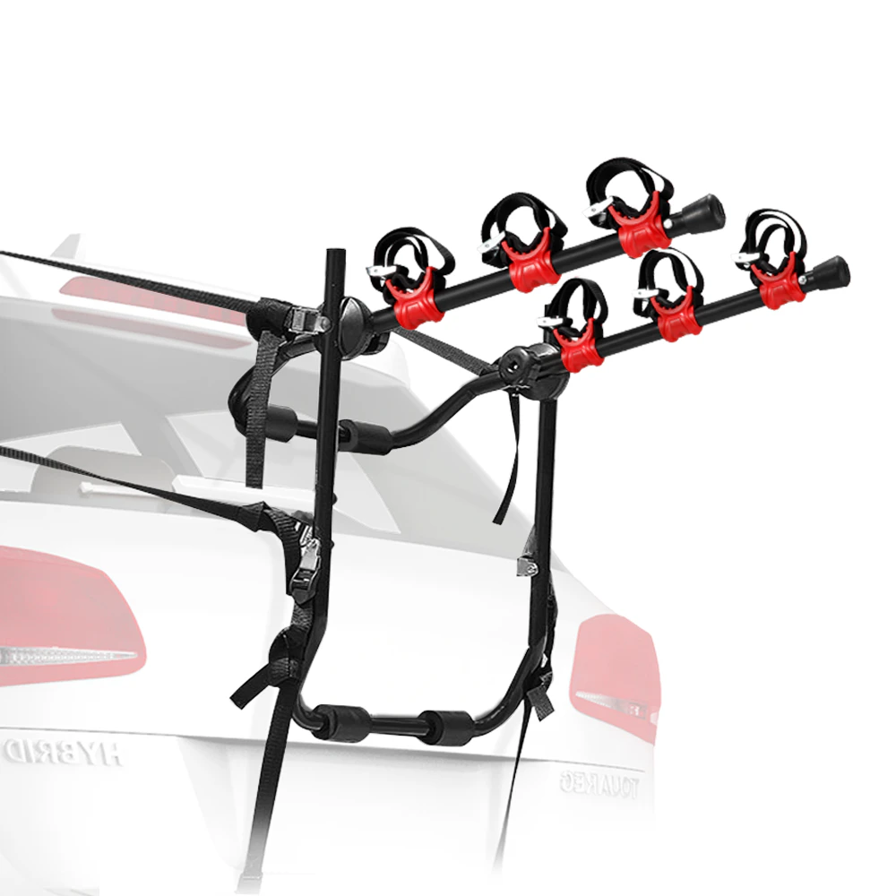 FIERYRED 3 Bike Bicycle Carrier Universal Trunk Foldable