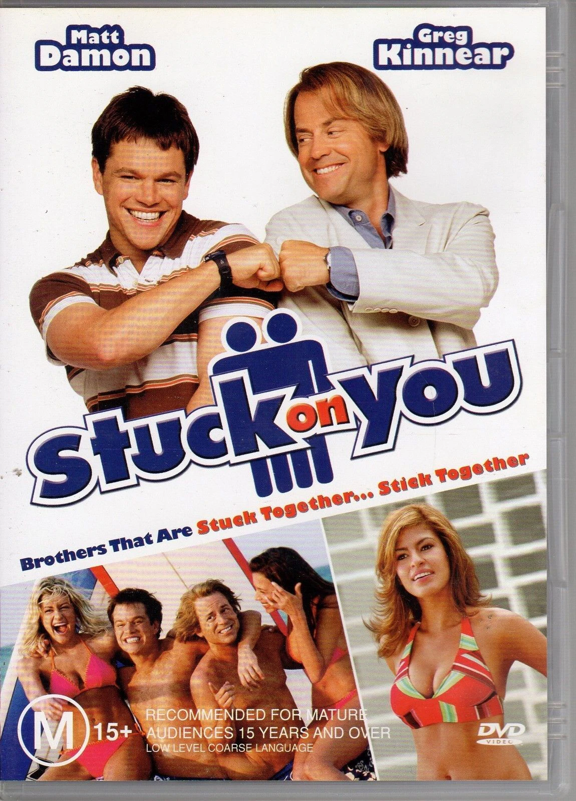 Stuck On You -Matt Damon Greg Kinnear Eva Mendes Cher -DVD -Comedy New