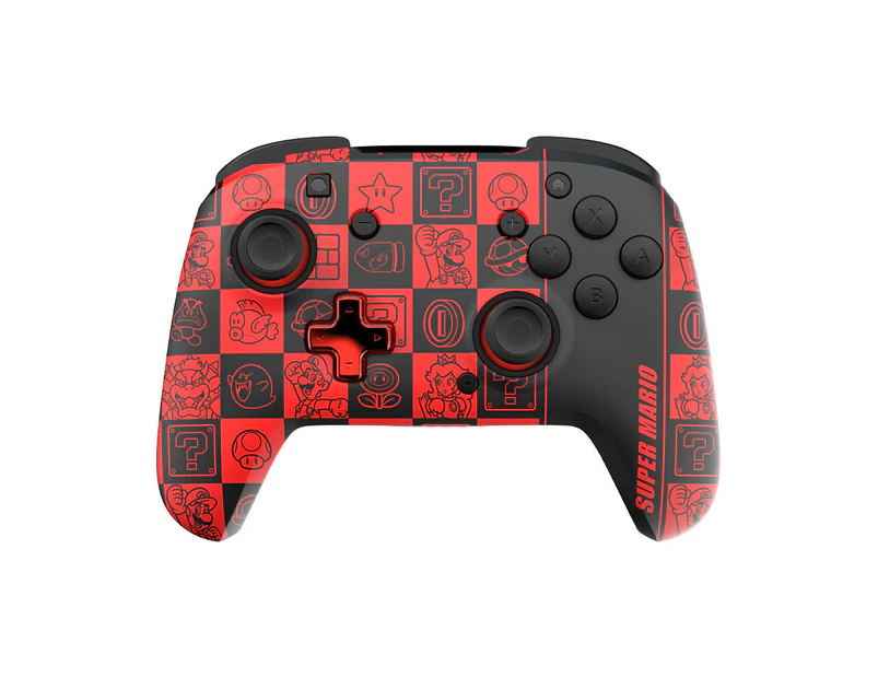 PDP Gaming Rematch Glow Wireless Nintendo Switch Controller: Super Icon