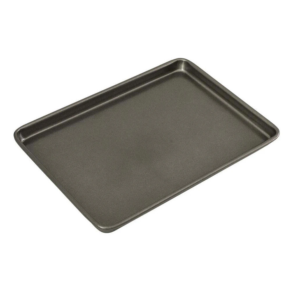 Bakemaster Carbon Steel 35x25cm Oven Baking Tray Pan Rectangle Bakeware Grey