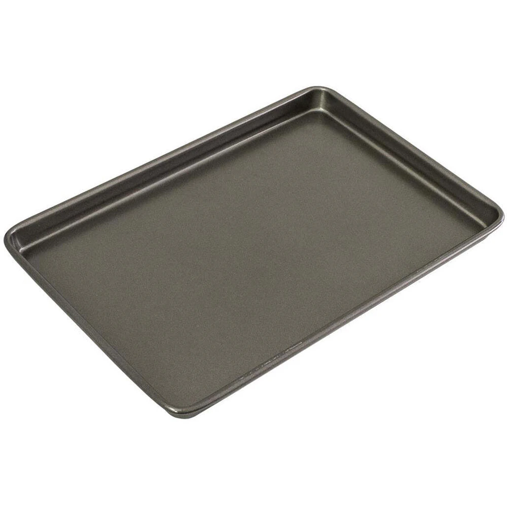 Bakemaster Carbon Steel 39x27cm Oven Baking Tray Pan Rectangle Bakeware Grey