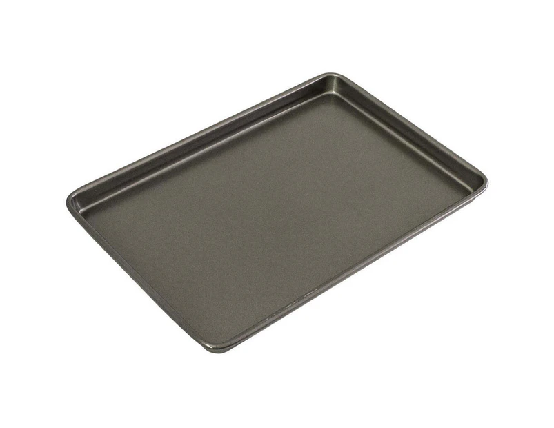 Bakemaster Carbon Steel 39x27cm Oven Baking Tray Pan Rectangle Bakeware Grey