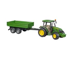 Bruder John Deere 5115M Tractor with Tipping Trailer 1:16 Scale Kids Toy 4+