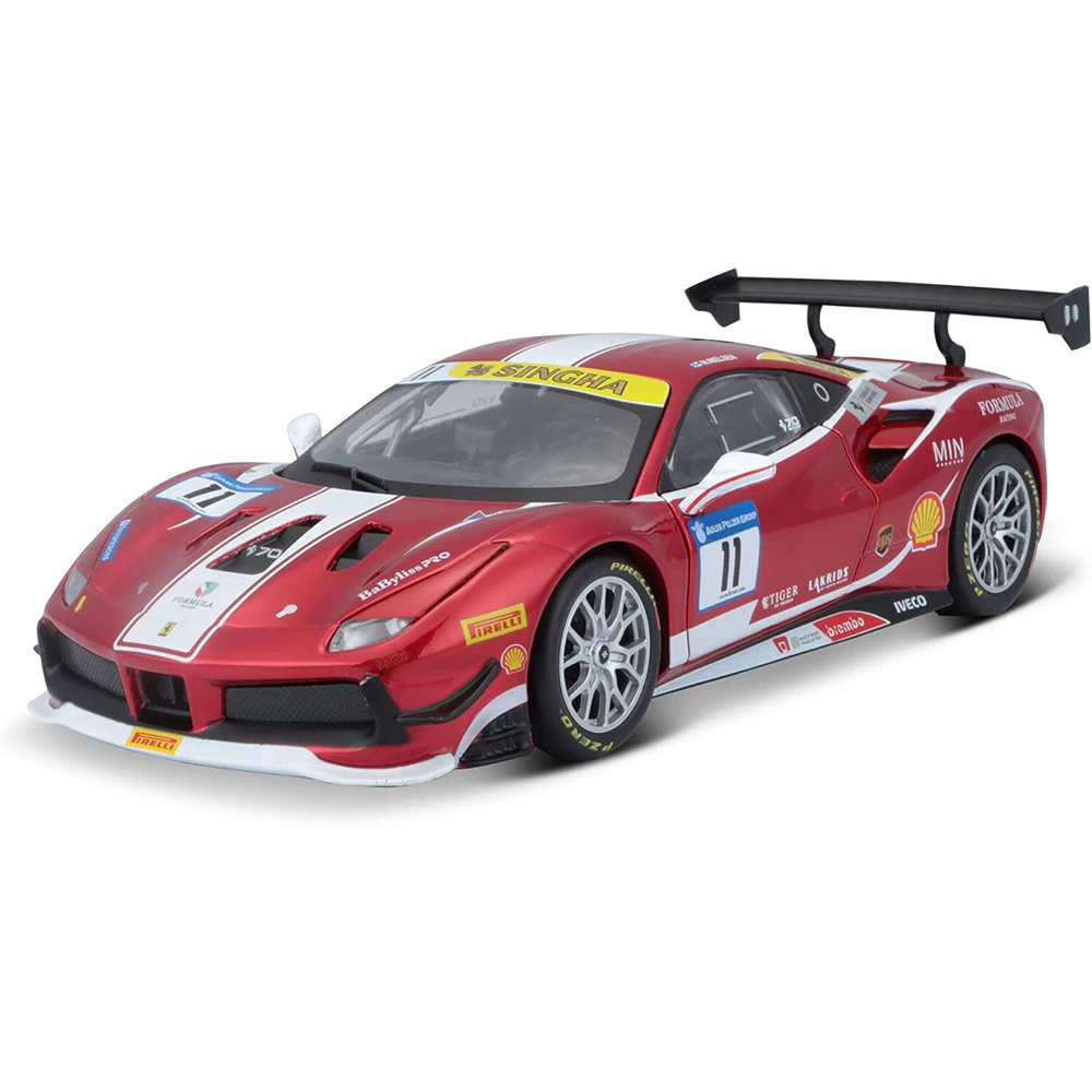 Bburago 1:24 Ferrari 488 Challenge No.11 Formula Racing Racing/Sports Car 3+