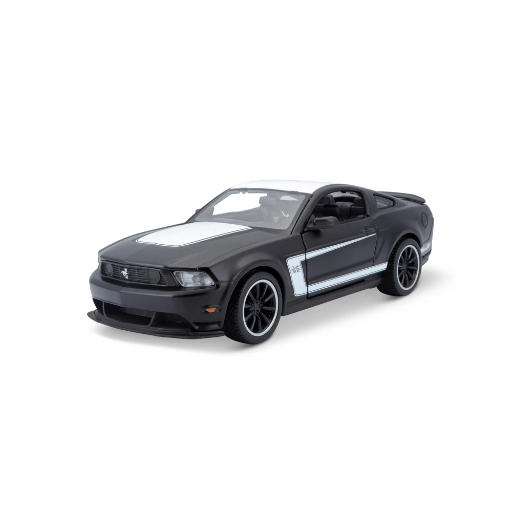 Maisto 2011 Ford Mustang Boss 302 Diecast Display Model 1:24 Scale Toy BLK 3+