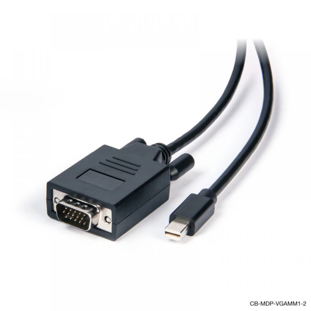 Connect Cable Male Mini DisplayPort to VGA Cable Connector 2m For Monitor Black