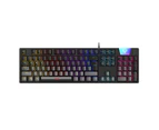 Laser Gaming LED Wired Mechanical Keyboard For PC/Computer RGB Backlit Black