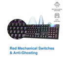 Laser Gaming LED Wired Mechanical Keyboard For PC/Computer RGB Backlit Black