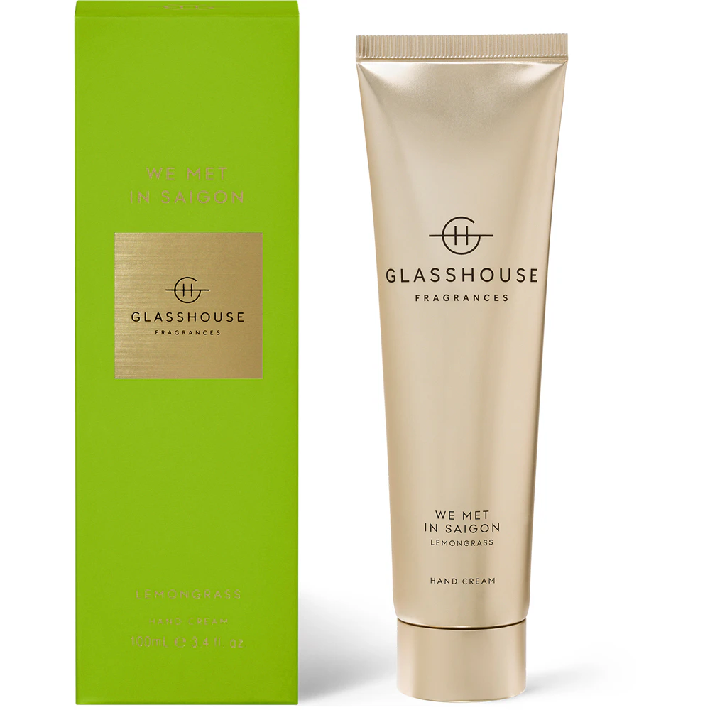 Glasshouse Fragrances 100ml We Met In Saigon Hand Cream Care Lotion Lemongrass