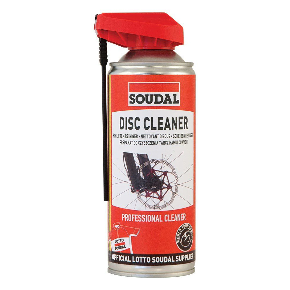 Soudal Bike/Bicycle Disc Brake Cleaner/Degreaser Dirt Remover Spray Can 400ml