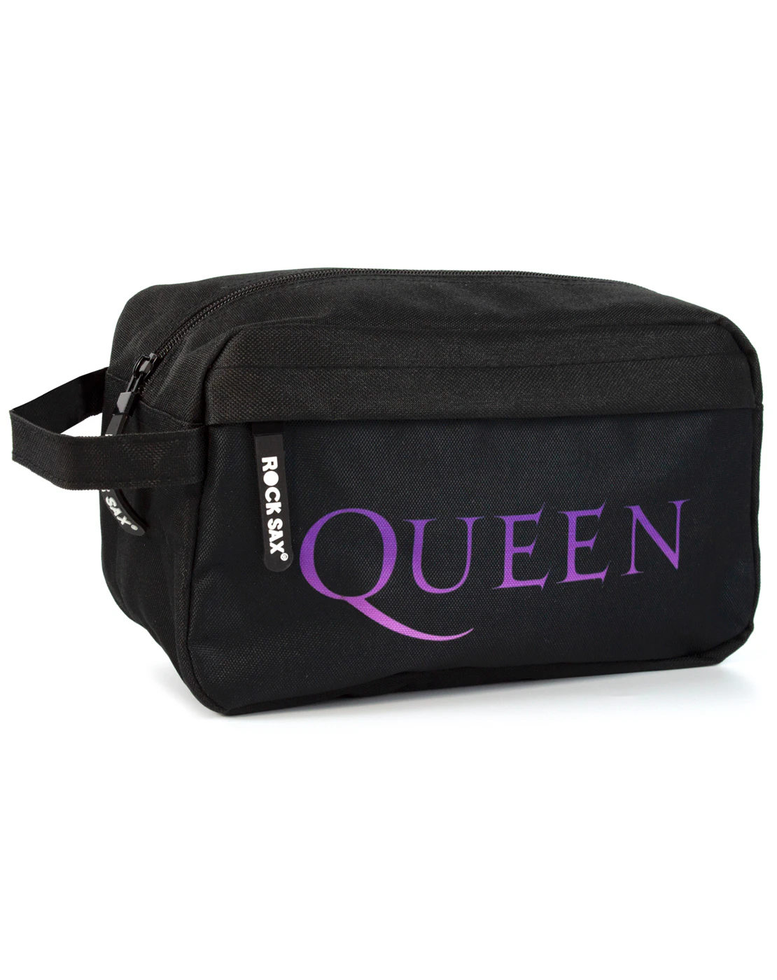 Queen Wash Bag Classic Crest Band Logo  Official - Black