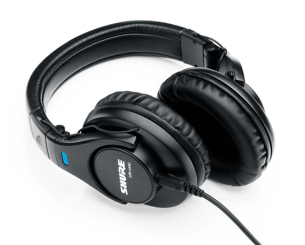 Shure SRH440A Professional Studio Headphones - Dual Sided with Straight Cable