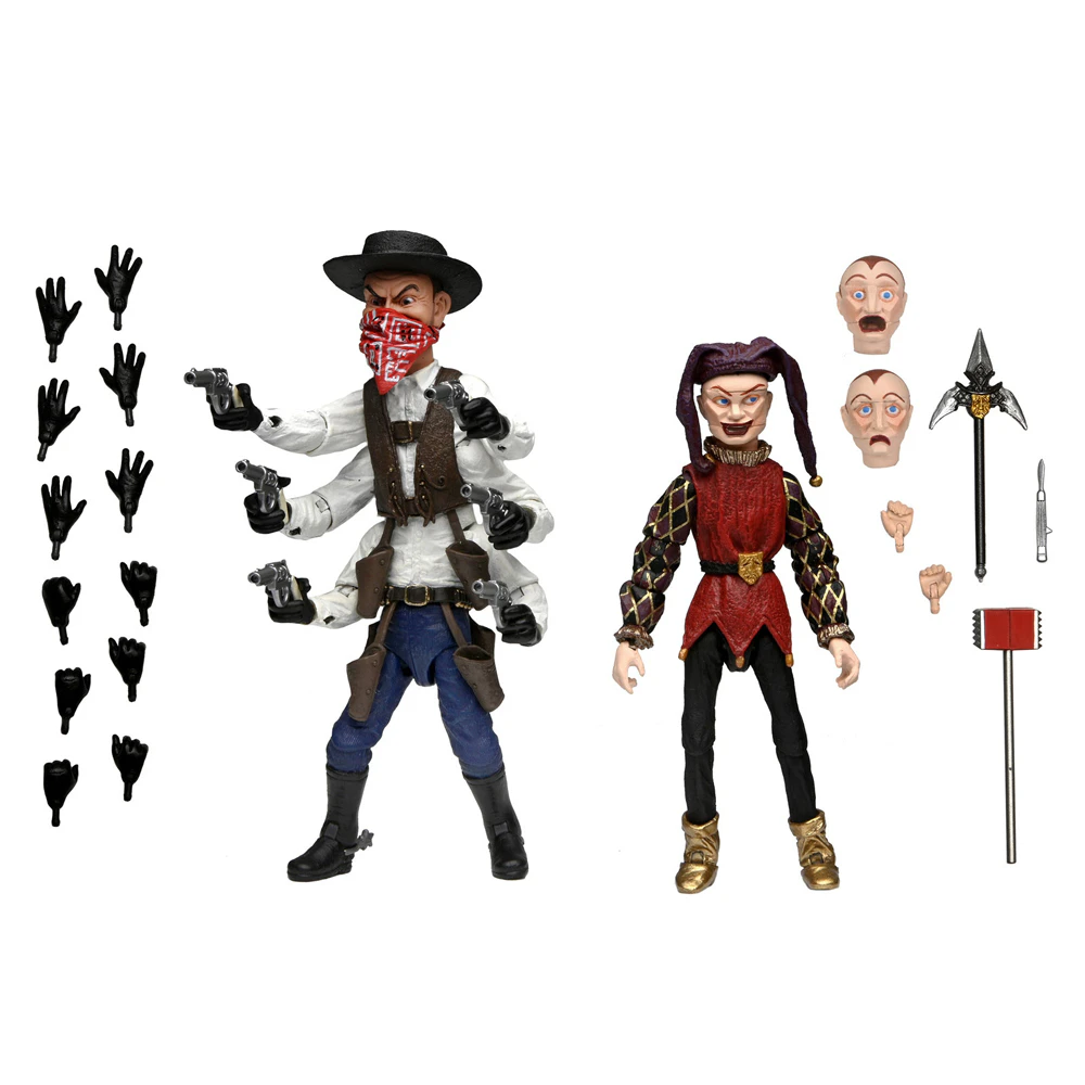 Ultimate Six-Shooter and Jester 2-Pack - 7" Action Figurine - Puppet Master - NECA Collectibles