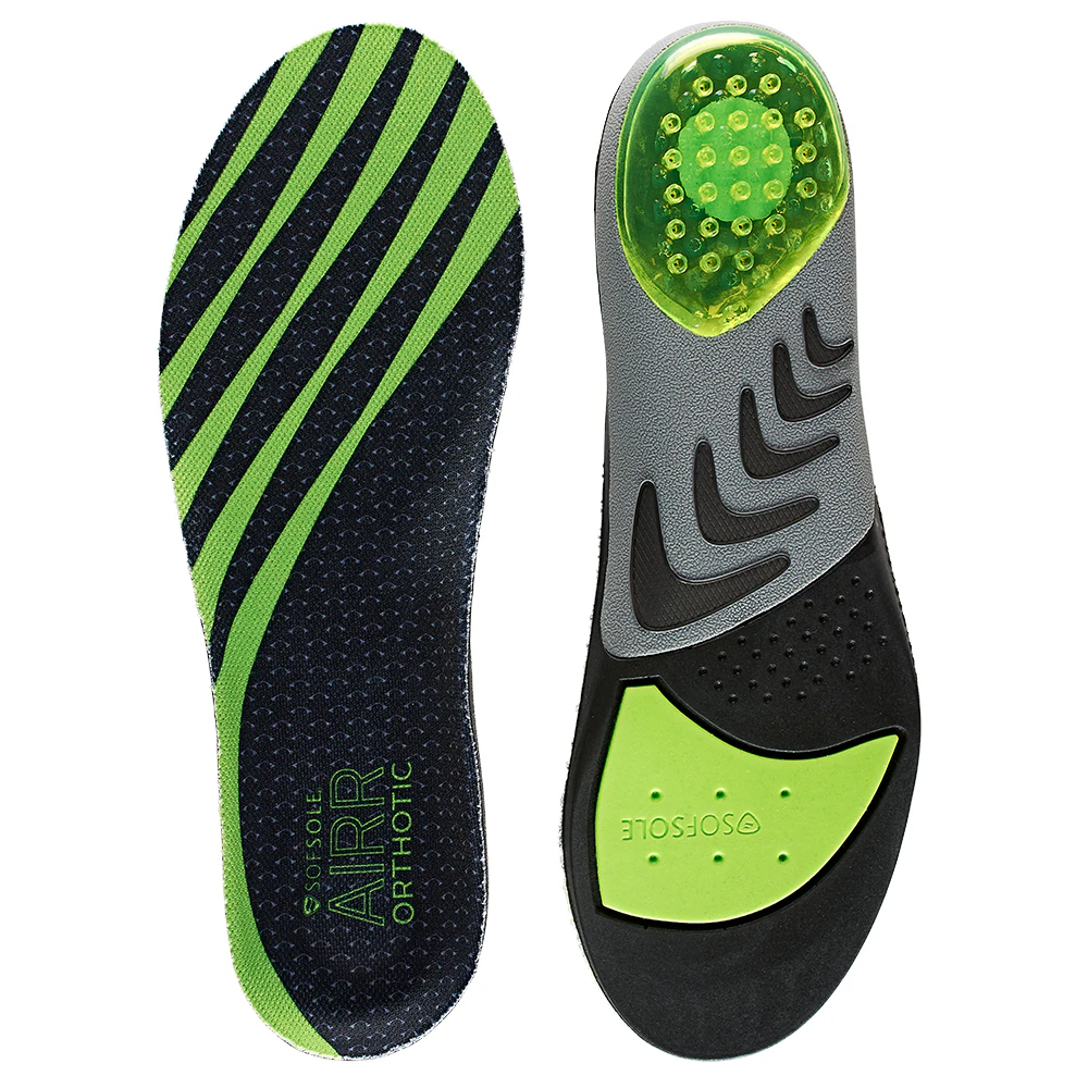 Sofsole Women's Airr Polymer Gel Orthotic Shoe Inner Sole Insole Green