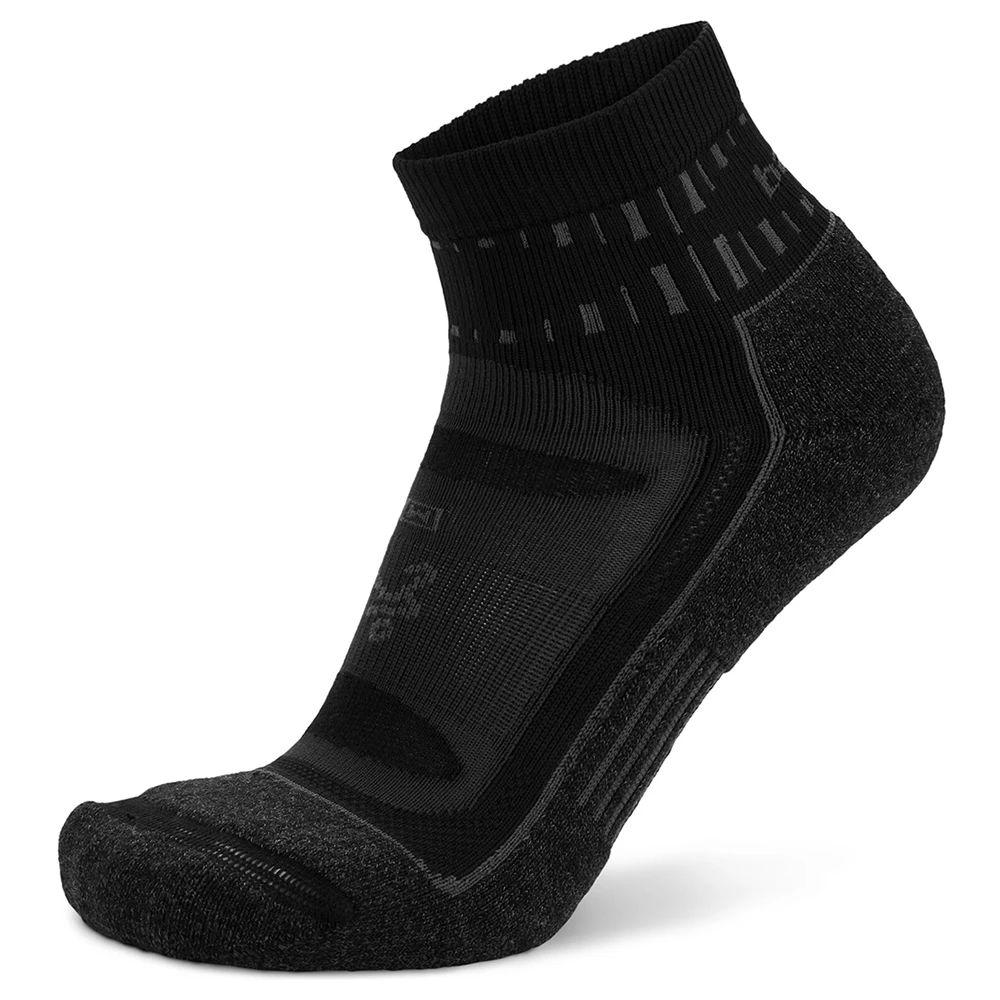 Balega Women/Men/Unisex Blister Resist Quarter Running Socks Grey Black - Grey