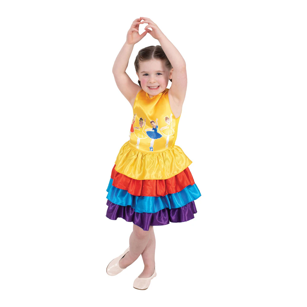 The Wiggles Wiggles Ballerina Multi-Coloured Dress Costume Dress Up Party - Multicoloured