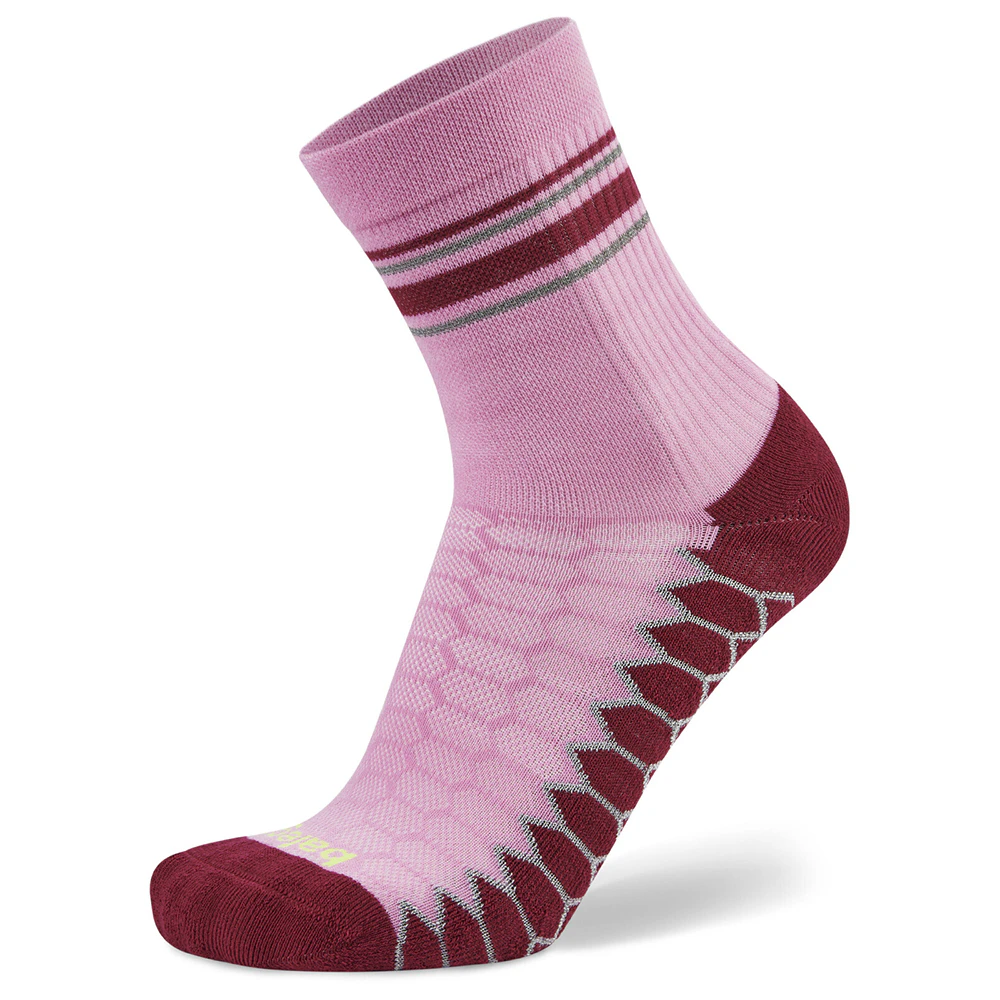 Balega Silver Mini Crew Athletic Running Socks Candyfloss - Pink;