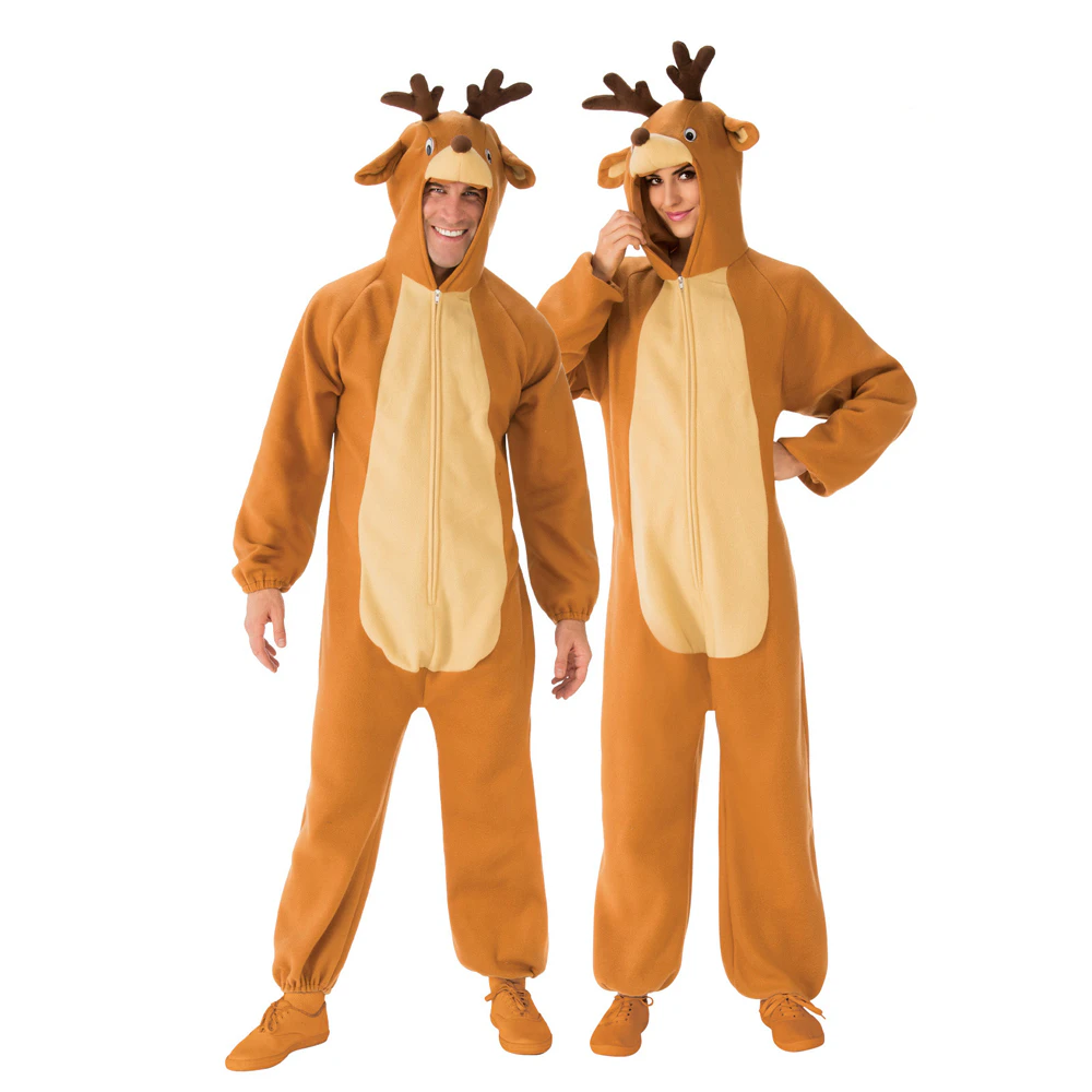 Rubies Reindeer One Piece Jumpsuit Costume Dress Up Party/Halloween - Brown