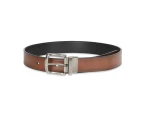 Ben Sherman Men's Reversible Casual Fashion Waist Belt Tan/Black - Tan/Black