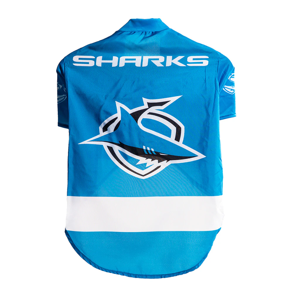 NRL Cronulla Sharks Pet Dog/Puppy Sports Breathable Jersey Clothing/Costume