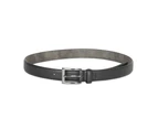 Van Heusen Men's Pin Buckle Pebble Grain Formal Dress Waist Belt Black - Black